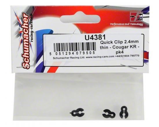 Schumacher Quick Clip 2.4mm thin - Cougar KR - pk4