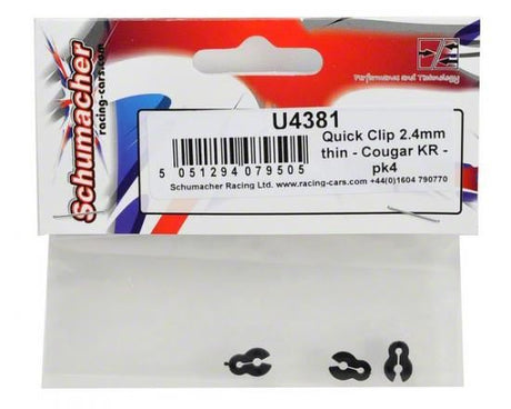 Schumacher Quick Clip 2.4mm thin - Cougar KR - pk4