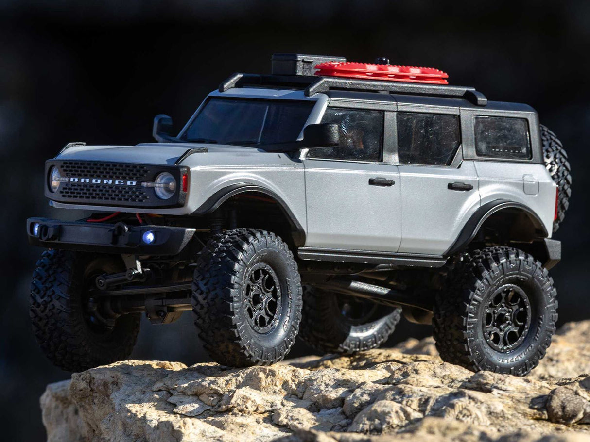 Axial 1/24 SCX24 2021 Ford Bronco 4WD Truck Brushed RTR, Grey