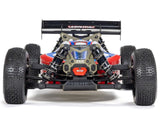 Arrma 1/8 TLR Tuned TYPHON 6S 4WD BLX Buggy RTR, Red/Blue