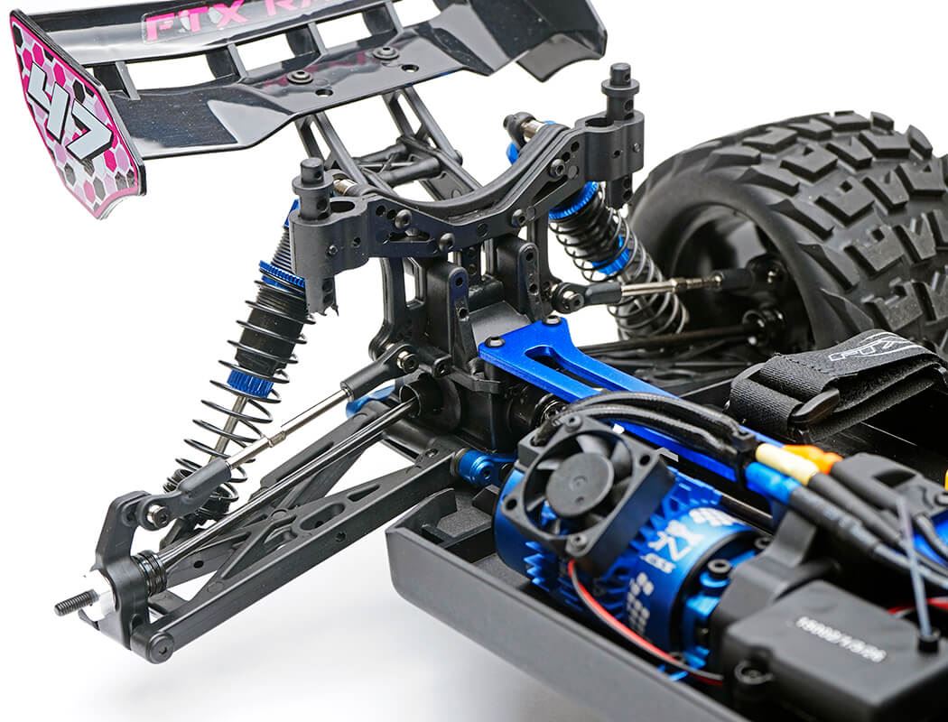 Ftx Khaos 1/10 Brushless 4Wd Truggy Rtr With 3S Lipo And Charger - Blue