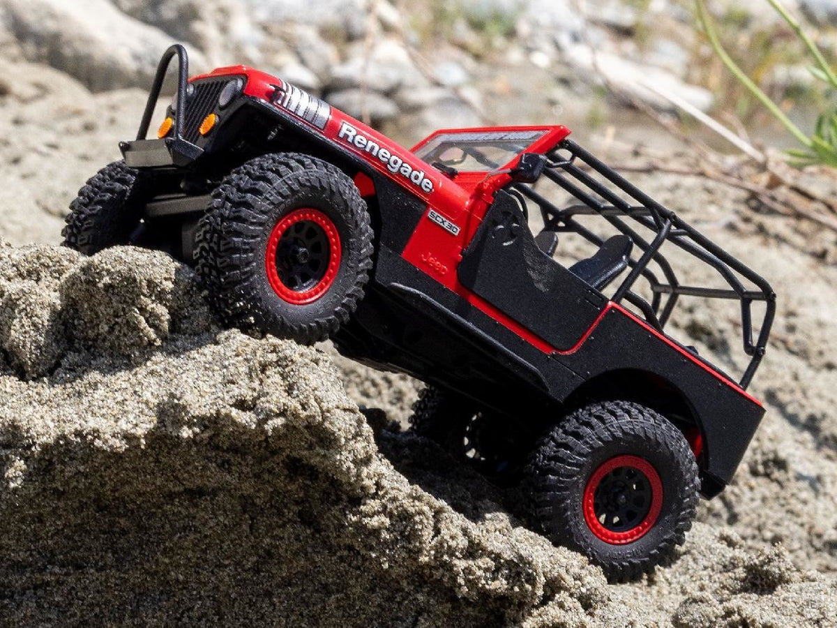 Axial 1/30 Scx30 Jeep Cj-7 Genright 4X4 Rtr, Red