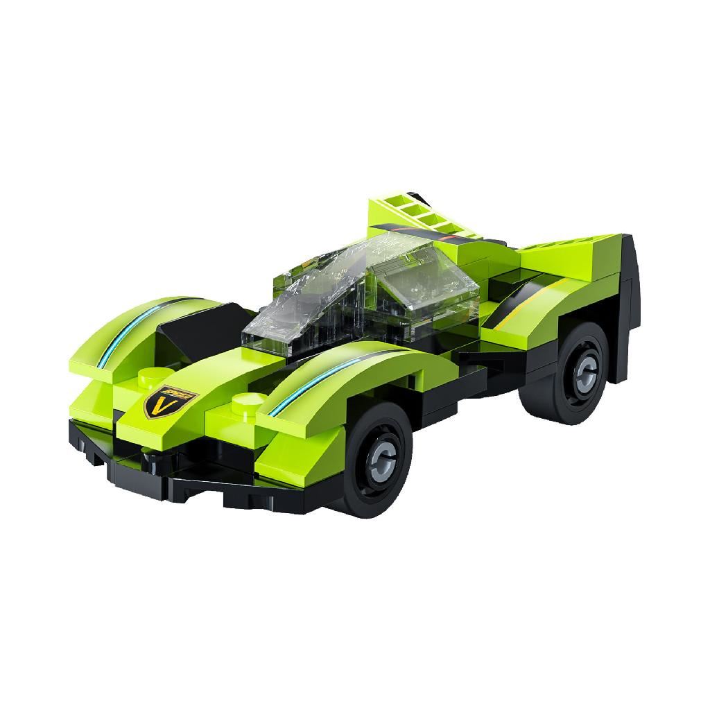 Cada Mini Green Blade Sports Car - 68 Pcs