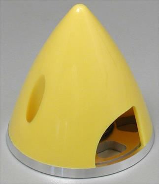 ELECTRIFLY Nylon Spinner with Aluminium Back 1 3/4" (45mm) Yellow
