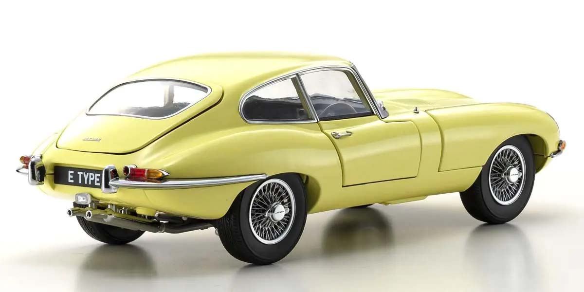 Kyosho 1:18 Jaguar E-Type 3.8L Coupe Mk1 1961 Pale Primose