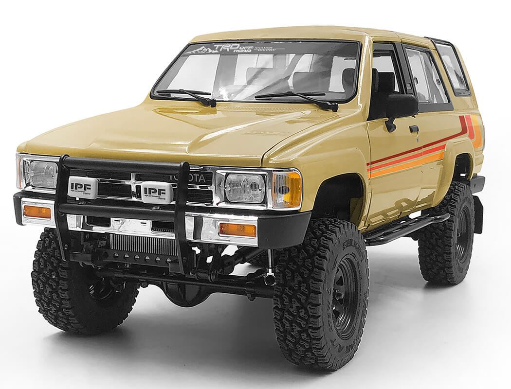 RC4WD STEEL PUSH BAR FRONT BUMPER W/IPF LIGHTS FOR 1985 TOYOTA 4RUNNER HARD BODY