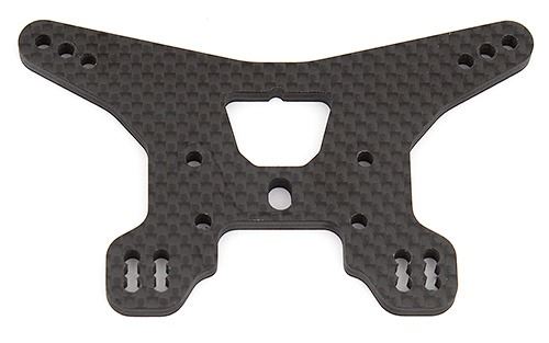 TEAM ASSOCIATED B64 REAR SHOCK TOWER WOVEN CARBON FIBRE LONG