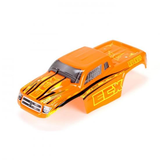 ECX Body Set,Decorated, Orange/Yellow: 1/18 4WD Ruckus