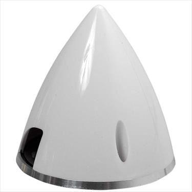 ELECTRIFLY Nylon Spinner with Aluminium Back 3-1/4" (82mm) White