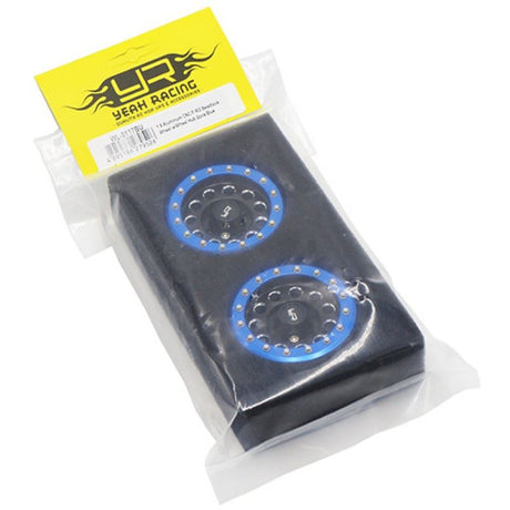 Yeah Racing 1.9 Aluminum CNC F-RG Beadlock Wheel w/Wheel Hub 2pcs Blue