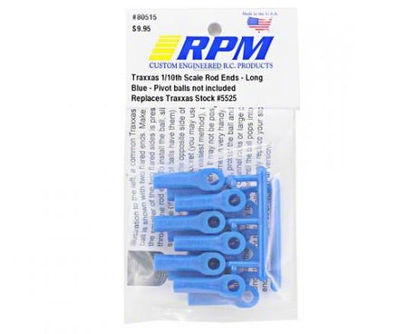 RPM TRAXXAS LONG ROD ENDS - BLUE(12) replaces TRX #5525