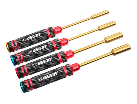 Corally Pro Nut Driver Set Ti Ni Coated 4.0/5.5/7.0/8.0Mm