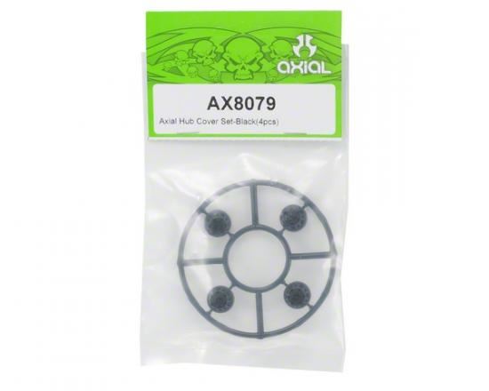 AXIAL Hub Cover Set Black (4)