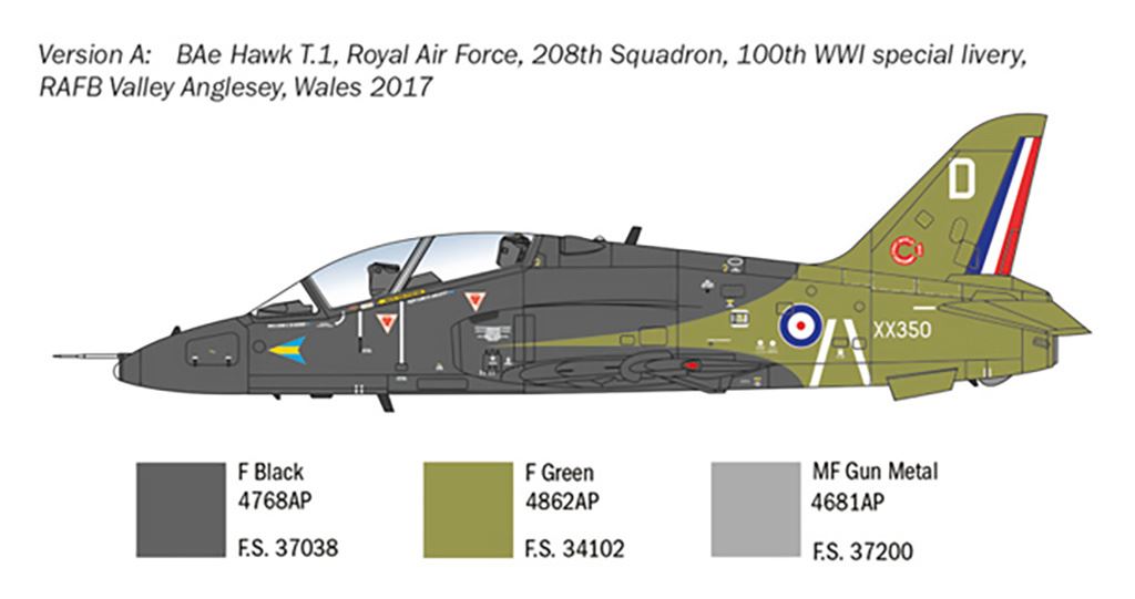 Italeri RAF BaE Hawk T. Mk. 1