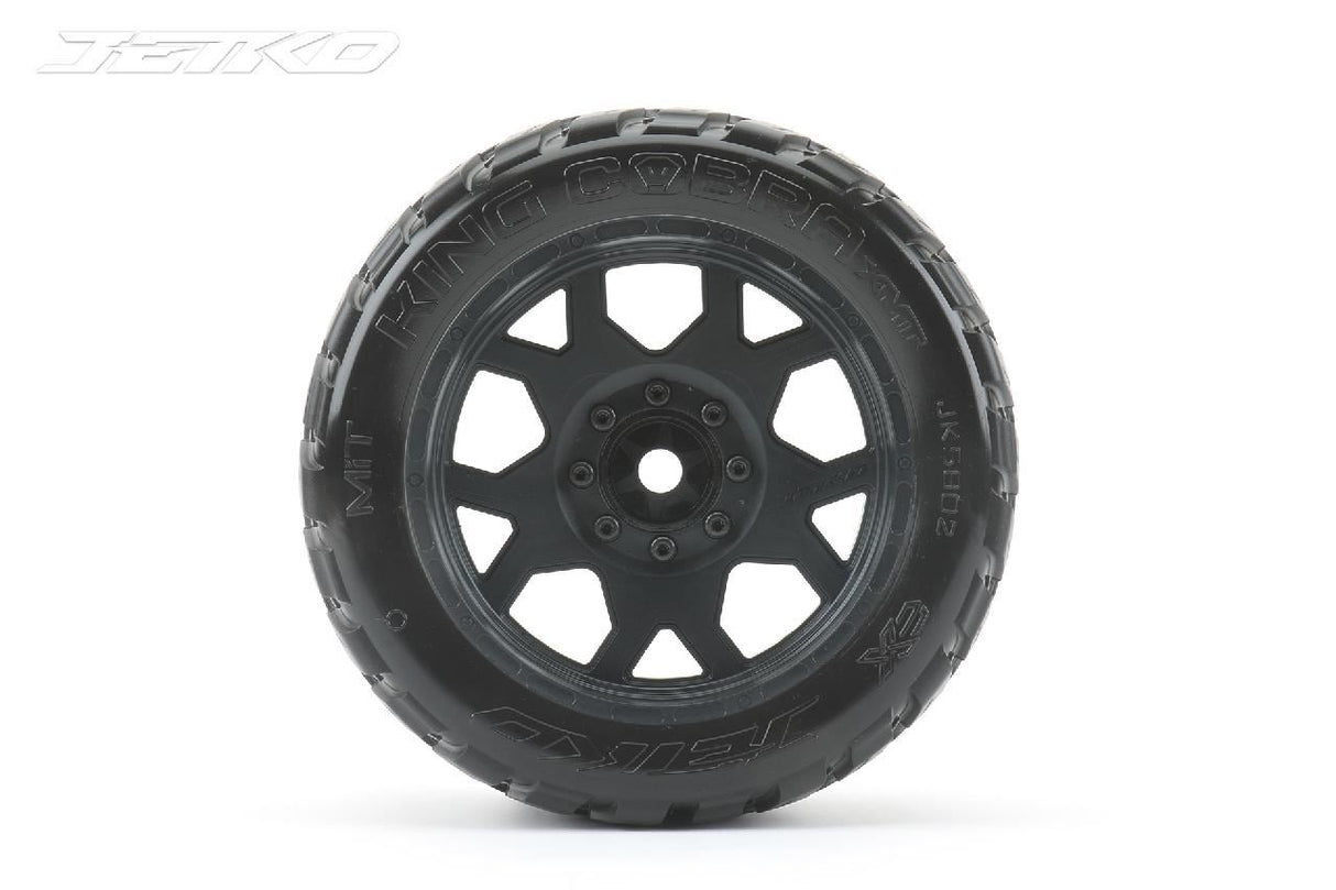 Jetko Ex Tyre King Cobra Belted Xmt Black Wheel Trx Xmaxx Kraton (2)
