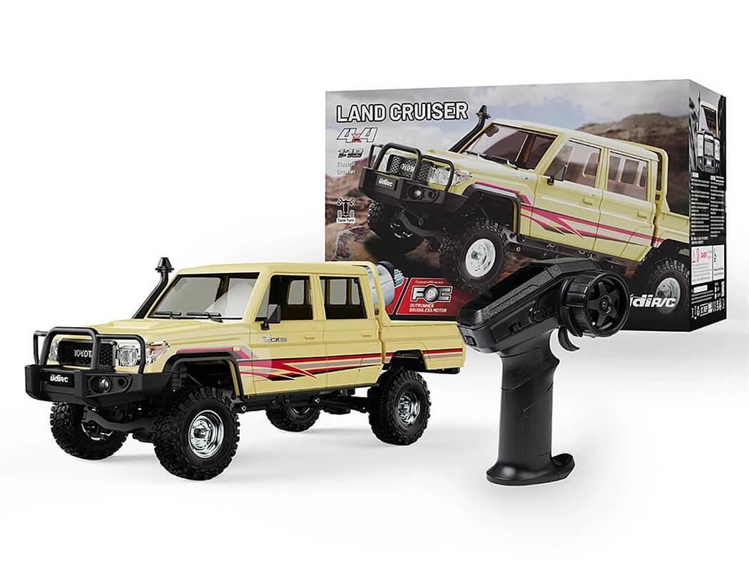 Udi Rc Toyota Land Cruiser Rtr 1/18 Double Cab B/Less Sand