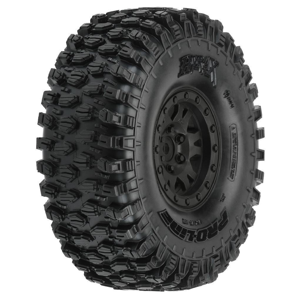 Proline 1/10 Hyrax G8 F/R 1.9In Crawler Tires Mounted 12mm Black Impu