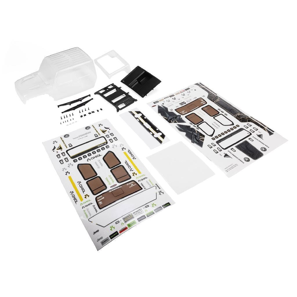 Axial Jeep Jt Gladiator Body Set, Clear: Scx10 Iii Motobilt