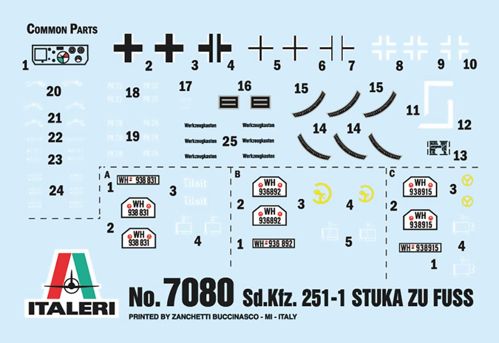 Italeri Sd.Kfz. 251/1 Stuka zu Fuss