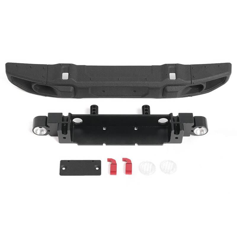 RC4WD OEM WIDE FRONT BUMPER W/LICENSE PLATE HOLDER FOR AXIAL 1/10 SCX10 III JEEP