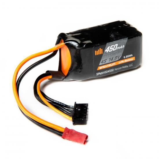 Spektrum 450Mah 4S 14.8V 50C Lipo Battery Jst