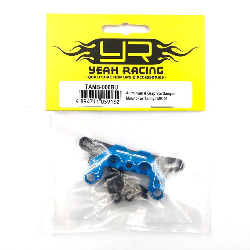Yeah Racing Aluminum & Graphite Damper Mount (F / R) For Tamiya Mb-01 Bt-01