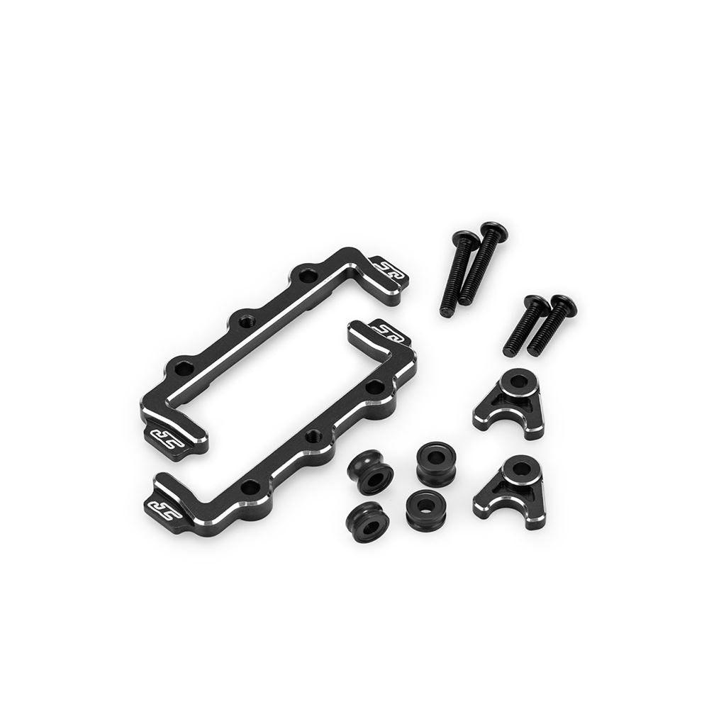 Rc10B7 Aluminum Battery Hold And Swing Set - Black