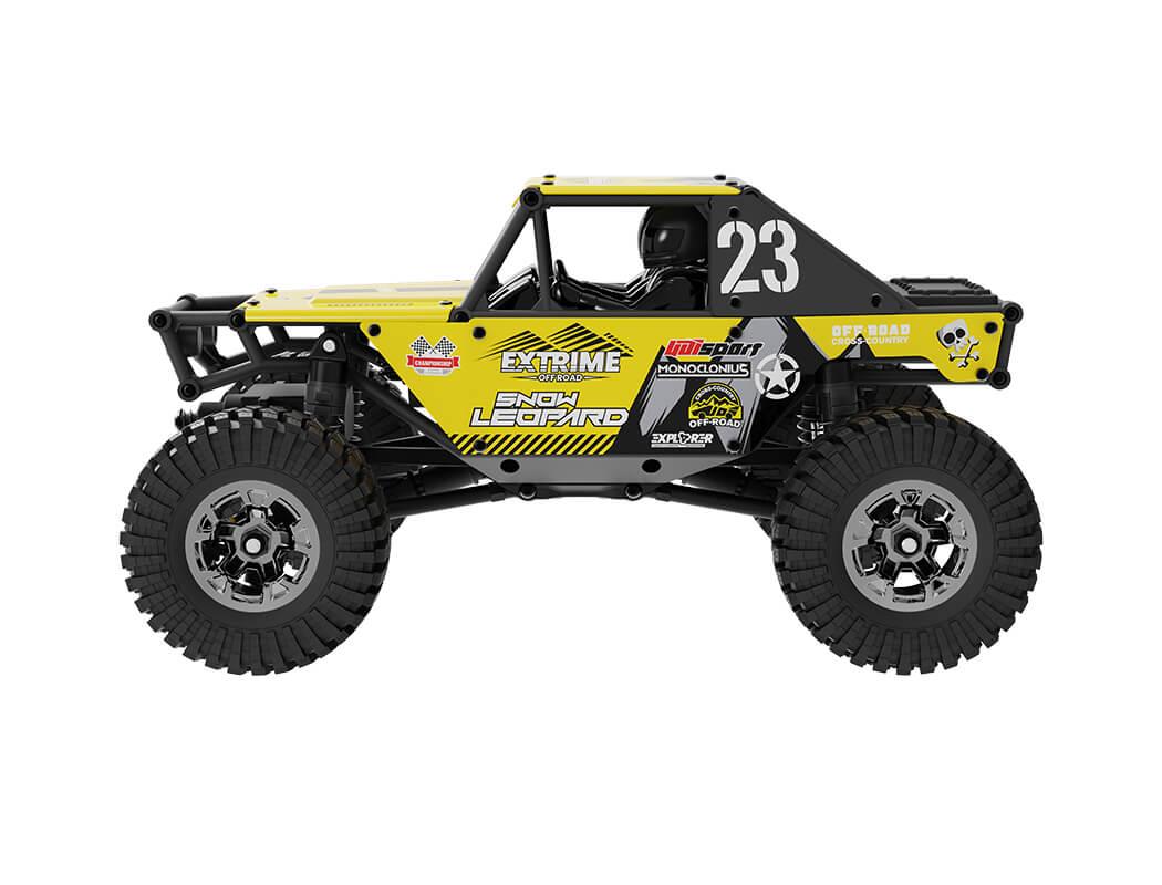 Udi Rc Ucx24 Snow Leopard 1/24 Crawler Rtr B/Less 4Ws Yellow