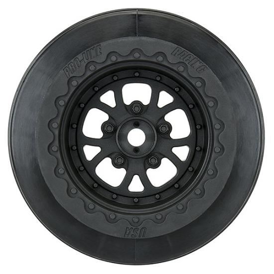 Proline Ponoma Drag Spec 2.2 / 3.0 Black Wheels Hex Slash