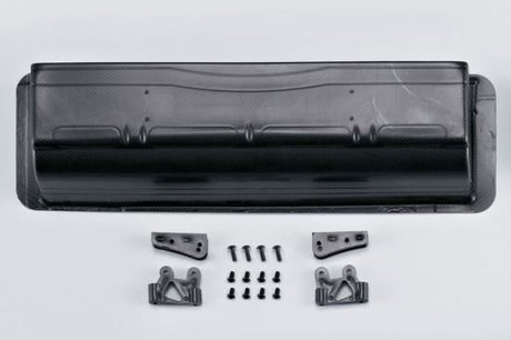 KILLERBODY CARBONFIBRE LEXAN REAR WING & MOUNTS FOR 1/7