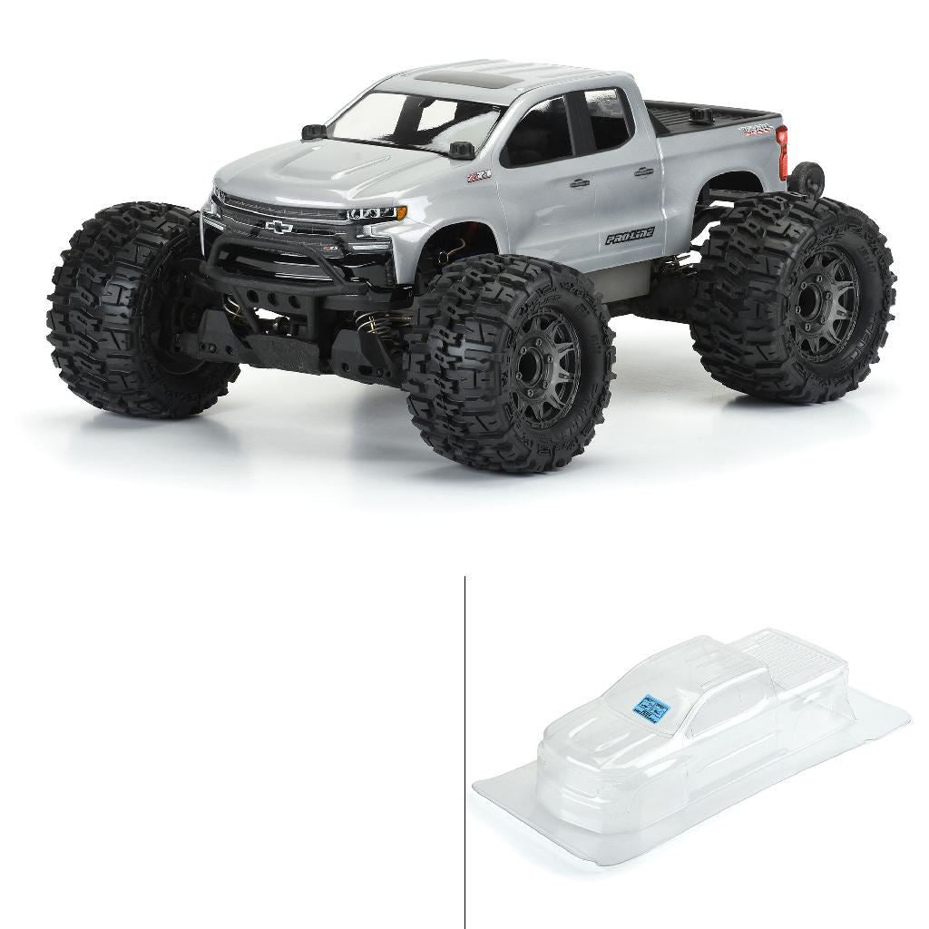 Proline 1/10 2019 Chevy Silverado Z71 Trail Boss Clear Body: Stamped