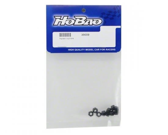 HOBAO NYLON NUT M4, 10 PCS