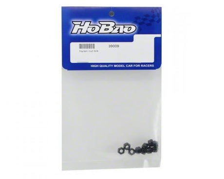 HOBAO NYLON NUT M4, 10 PCS