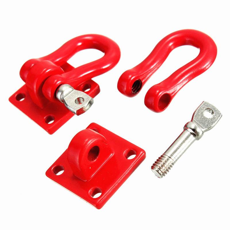 RC Overhaul Trailer Shackle w/mounting bracket 1/10th Red (Pk2)