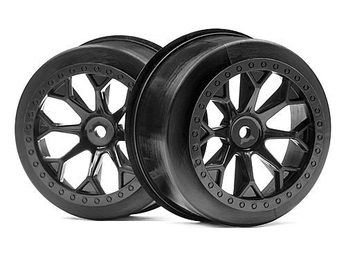 HPI 8-Shot Sc Wheel (Black/2Pcs)