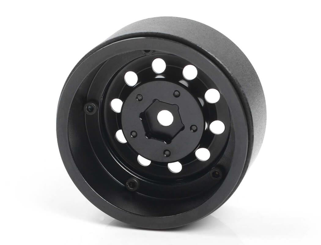 RC4WD BURATO 2.2  BEADLOCK WHEELS W/ CENTER CAPS (BLACK)