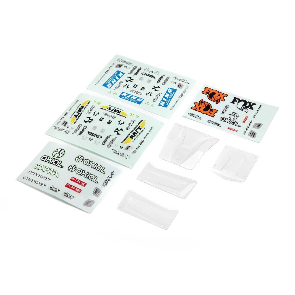 Axial Body Panel Set, Clear: Utb18 4Ws