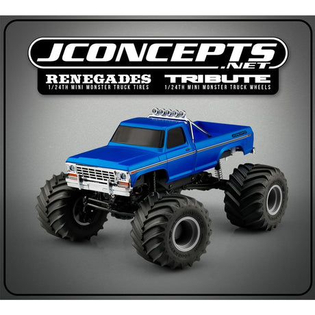 Tribute - 1/24 Monster Truck Wheel - Grey (pk4)