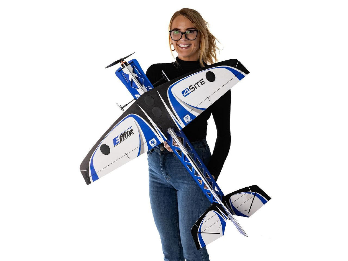 E Flite 4-Site 3D Ff (Flat Foamy) 800Mm Bnf Basic With As3X+ & Safe
