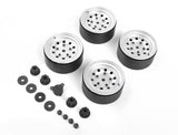 RC4WD BURATO 2.2  BEADLOCK WHEELS W/ CENTER CAPS (SILVER)