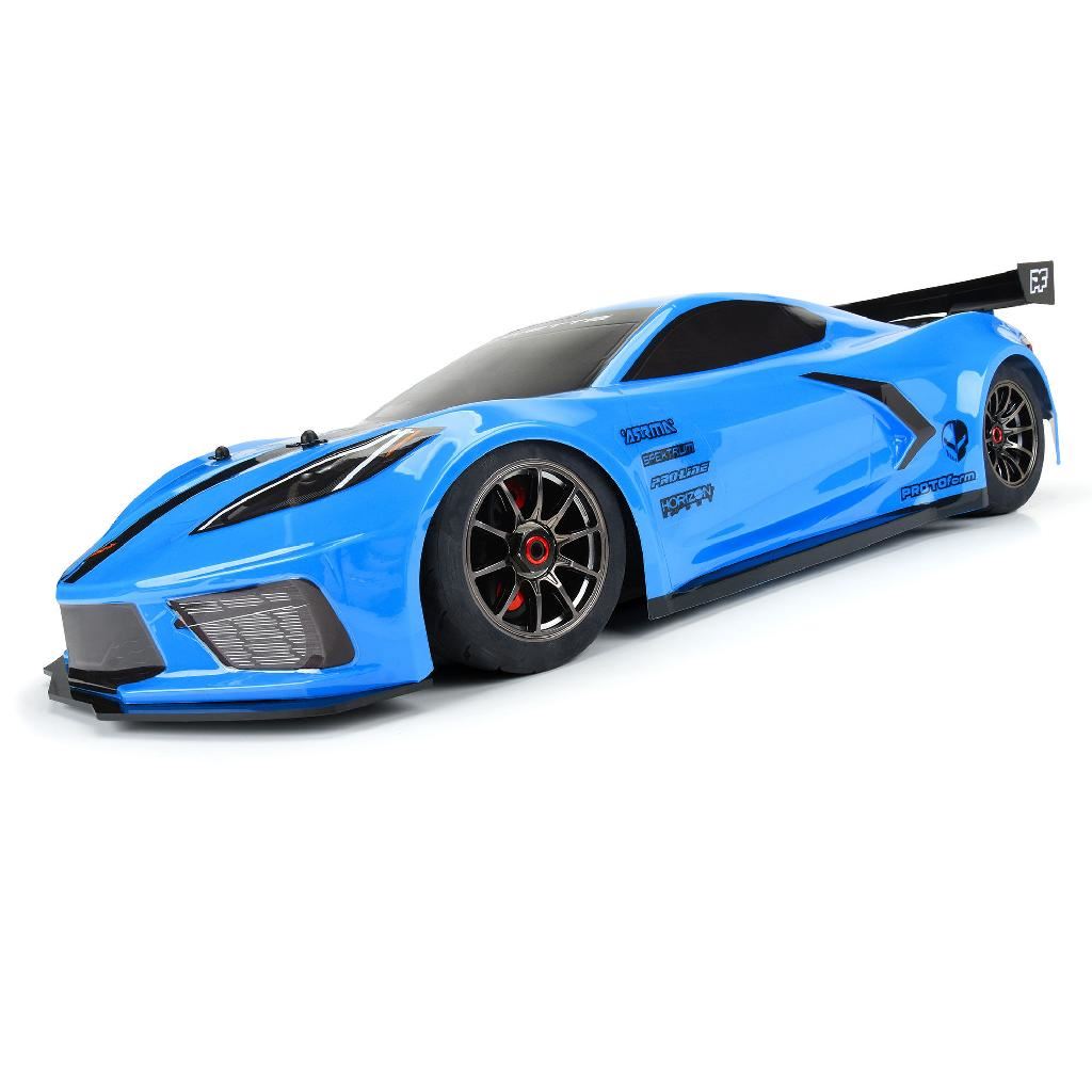 PRM 1/7 Chevrolet Corvette C8 Painted Body (Rapid Blue): Felony