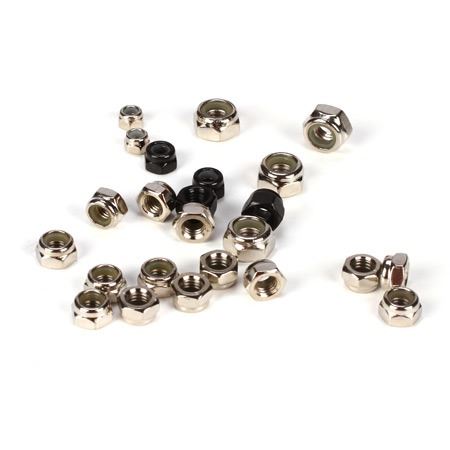 Losi Lock Nut Asst. 3,4,5,6MM (24):5IVE-T, MINI WRC (LosiB6590)