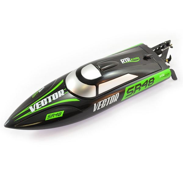 VOLANTEX RACENT VECTOR SR48 B/LESS BOAT RTR COMBO BLACK