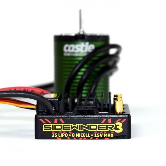 CASTLE SV3 WATERPROOF 1:10TH 12V ESC 1406-6900 SENSORED COMBO (CC010-0115-07)