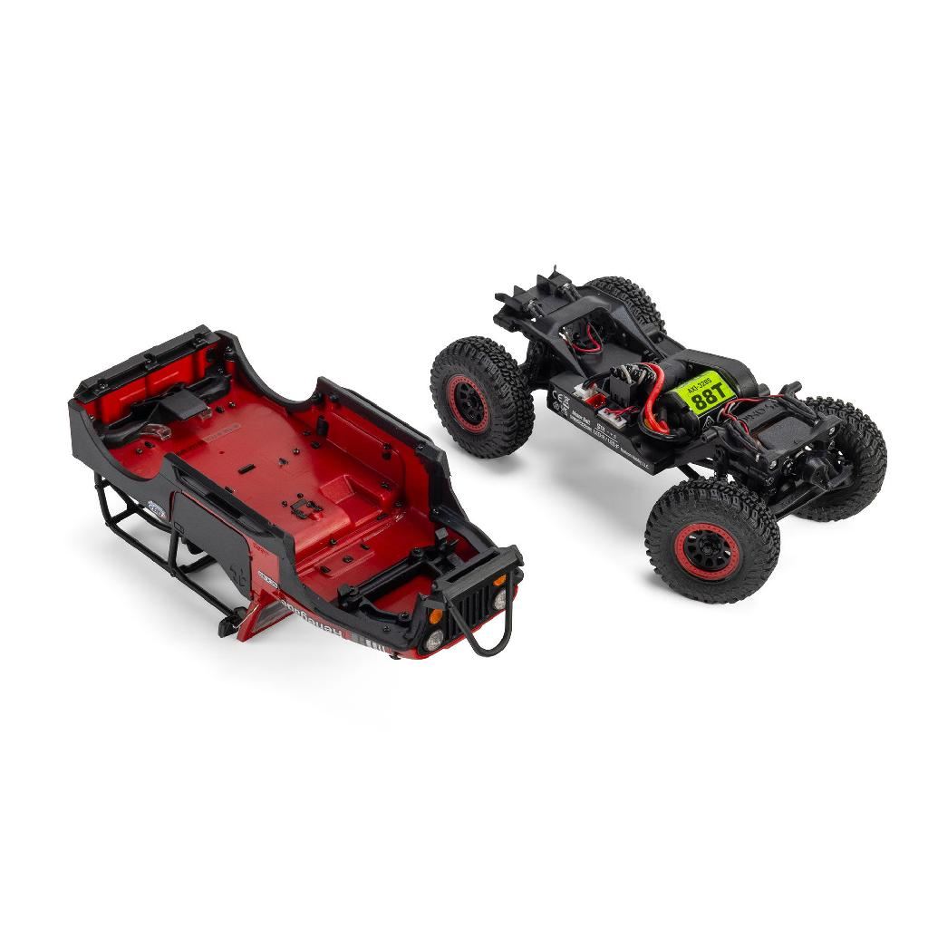 Axial 1/30 Scx30 Jeep Cj-7 Genright 4X4 Rtr, Red