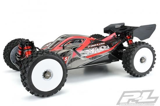 ProLine Badlands MX 1:8 Buggy M2 Tyres Pre Mounted on White Wheels (2)