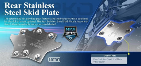 Sparko F8E Stainless Steel Rear Chassis Protector