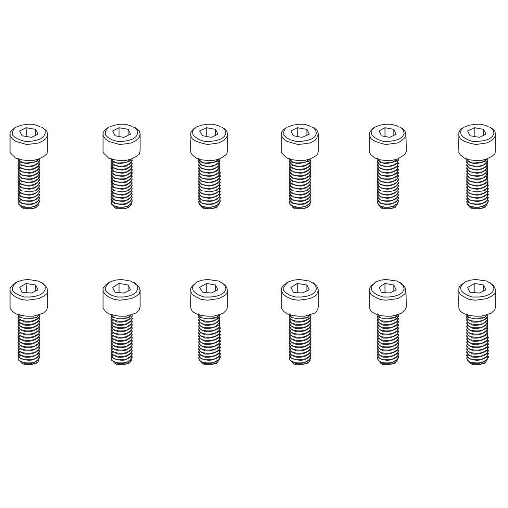 Pd Racing Hex Screw Hm4*12   12Pcs