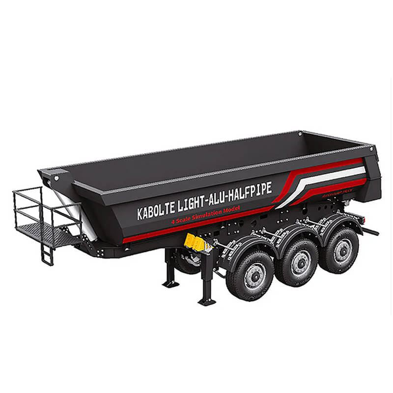 Huina Scania K770S Kabolite 3X Axle Metal Trailer - Black