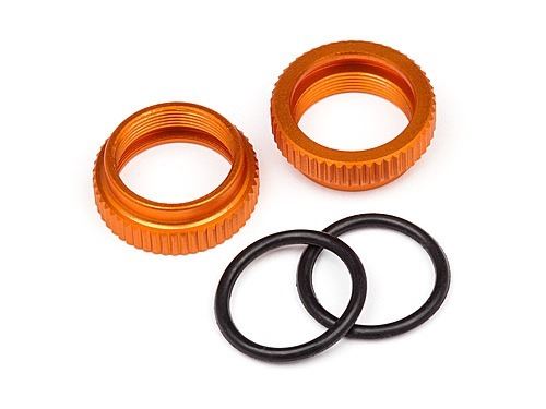 HPI Aluminum Shock Adjuster (Orange/2Pcs)